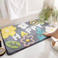 thumbnail image 1 of Alfombrilla antideslizante absorbente sencilla para baño, alfombrilla fresca para entrada del hogar, alfombrilla para el pie del dormitorio, alfombrilla para puerta, 1 of 4