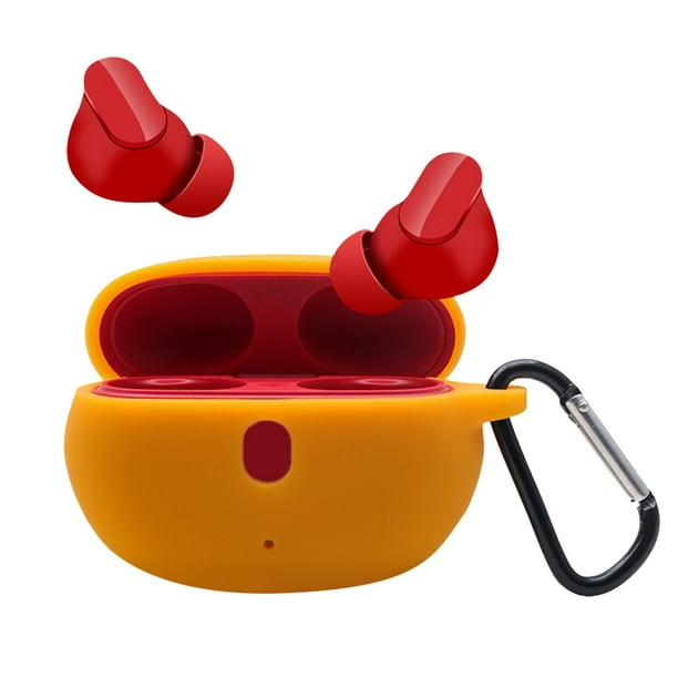 OAVQHLG3B Silicone Earbud Case Protective Cover with Antilost Buckle Protective for Beats