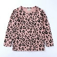 thumbnail image 4 of Esaierr Newborn Girls Boys Pajamas High-Waisted Warm Long-Sleeved Top and Trousers Two-Piece Leopard Print Home Clothes 2-6Y, 4 of 5