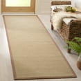 thumbnail image 3 of SAFAVIEH Natural Fiber Urban Striped Sisal Area Rug, Multi/Light Brown, 5' x 8', 3 of 9