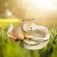 thumbnail image 4 of Adornos de resina en animal Escultura con energía sor Dibujos animados Estatuil impermeable para jardín Patio Césped Ardil Sunnimix Miniatura de la estatua del césped, 4 of 8