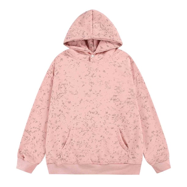 pstuiky camisas de manga larga para hombre, Sudadera con capucha de manga larga de color liso para hombre Tops de hombre m