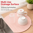 thumbnail image 3 of Food Grade TPU Double Sided Cutting Board, Scratch Resistant Non Slip Chopping Mat, Hanging Drip Dishwasher Safe Kitchen Prep Board for Meat, Vegetables, Fruits, 4 Soft Pastel Color Selections, 3 of 6