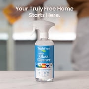 Truly Free Natural Glass Cleaner with 1 Refillable Empty Bottle & 2 Refills, 16 oz, 3 Count