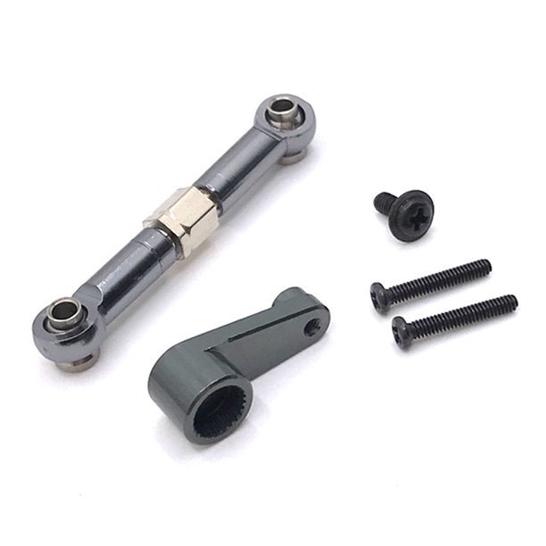 Bewildely Servobrazo de Metal para coche con Control remoto, varilla de enlace ajustable, simulación de vehículo sobre orugas, piezas de repuesto, Kit de Kits de construcción modelo tipo 6 Bewildely FN010463-06