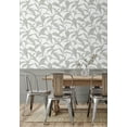 thumbnail image 5 of NextWall Greystone Pinstripe Leaf Trail Peel and Stick Wallpaper, 5 of 9