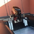 thumbnail image 2 of Portable Fishing Rod Rack Rod Holders 2-Tube ABS Plastic Rod Racks Rail Mount Clamp Bracket Lure Pliers Storage Socket, 2 of 8