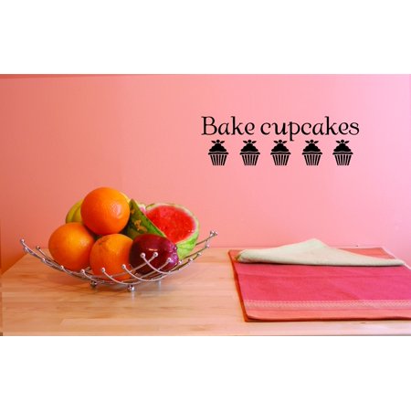 Do It Yourself Wall Decal Sticker Bake Cupcakes Kitchen Decor 16×40