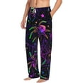 thumbnail image 2 of Disketp Multi-Colored Spiders Men'S Pajama Pants - Ultra Soft Fleece Sleep And Lounge Pants (Size: S-Xxl), 2 of 9