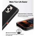 thumbnail image 5 of Petocase for iPhone 15 Pro Max Case,Heavy Duty 3-Layer[Shockproof][Dropproof][Dust-Proof] Durable Military Grade Full Body Rugged Protection Cover Case,Black/Orange, 5 of 8