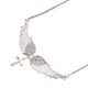 thumbnail image 1 of Collar con Colgante de Ala de Ángel shaofei Blanco, 1 of 2