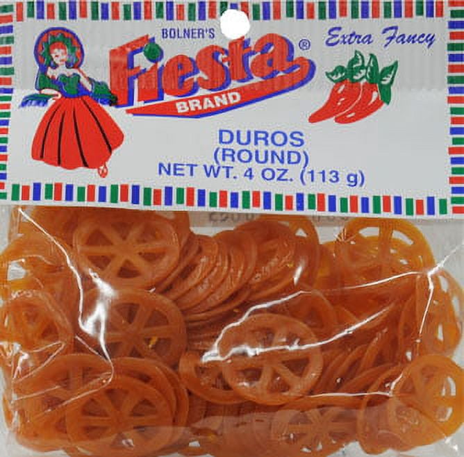 (4 pack) Fiesta Round Duros, 4 oz, Bolners Fiesta Products