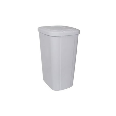 Hefty Touch-Lid 13.3-Gallon Trash Can, White