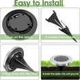 thumbnail image 5 of Solar Lights Outdoor Waterproof,24 Pack Solar Lights for Outside, Solar Garden Lights Landscape Lighting for Patio Pathway Lawn Yard Deck Driveway Walkway, Cold White, 5 of 10