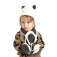 thumbnail image 2 of Yoyauz Kids Winter Hat Scarf Mittens Set - 3pcs Warm Knit Beanie Cap and Circle Scarf and Gloves with Fleece Lining for Children Girls -, 2 of 6