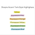 thumbnail image 3 of Sharpie Accent Tank Style Highlighter, Chisel Tip, Fluorescent Orange, 12 Count, 3 of 4