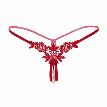 

Lady Embroidery V-String Panties Knickers Lingerie Underwear Rd