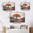 thumbnail image 4 of Designart Tree Gold framed wall art, Coral Tree Autumn I , Trees Large framed wall art decor, Coral Traditional Gold framed wall art, 40x30 inches Gold Frame, 4 of 5