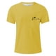 thumbnail image 4 of Camiseta de manga raglán con estampado de letras para hombre - Estampado floral - Poliéster y spandex - Prenda informal - Cuello redondo y manga corta - Disponible en XXXXXXL, 4 of 4