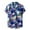 Navy, variant on ZCFZJW Hawaiian Shirt Men Casual Short Sleeve Button Down Tropical Printed Pocket T Shirts Loose Regular Fit Comfy Cotton Beach Holiday Shirts Green XL