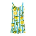thumbnail image 5 of FVWITLYH Robes Femmes Robe de Plage Femme Couleur Unie Sans Manches Dos Nu Camisole Mini Robe d'Été de Fête Argent,TG, 5 of 5