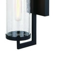 thumbnail image 4 of Vaxcel Morgan Park 20-in H 1 Light Black Dusk to Dawn Contemporary Outdoor Wall Lantern Clear Glass, 4 of 5