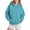 Blue, variant on Shirts for Women Trendy Plus Size Fall Winter Loose Hooded Long Sleeve Bubble Cuff Off the Shoulder Hoody Solid Color Hoodie Cotton Hoodies Sweatshirt(Coffee,L)