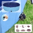 thumbnail image 4 of Zalmoxe Dog Pool Swimming Pool Plastic Kiddie Pool for Kids Dog Pet Pool for Small Medium Large Dogs Leakproof Collapsible Pool for Puppy Cats Kids(31.5",47.2",63"), 4 of 11