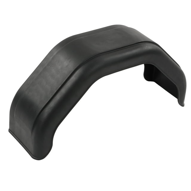 Trailer Mudguard, Injection Molded Scratch Proof PE Black Trailer Wheels For 12in 13in Wheels RV Yacht ATV
