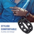 thumbnail image 5 of 316 titanium steel ring for men, stainless steel cast chain ring, 5 of 6