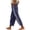 Navy, variant on Hurxie Women Side Stripe Pants Y2k Elastic Waist Wide Leg Baggy Track Pant Lace Trim Parachute Pants with Pockets Coffee,3XL