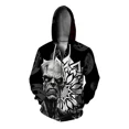 thumbnail image 3 of Sudadera con capucha y cremallera con diseño estético para hombre, ropa Y2k, sudadera con capucha con estampado de monstruo, sudaderas con cremallera, top gótico informal, sudaderas para hombre, 3 of 5