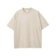 thumbnail image 1 of Ceisia Men's Vintage Washed Solid Crew Neck Short Sleeve T-Shirt Casual Retro Top Beige XXXL Gifts, 1 of 7