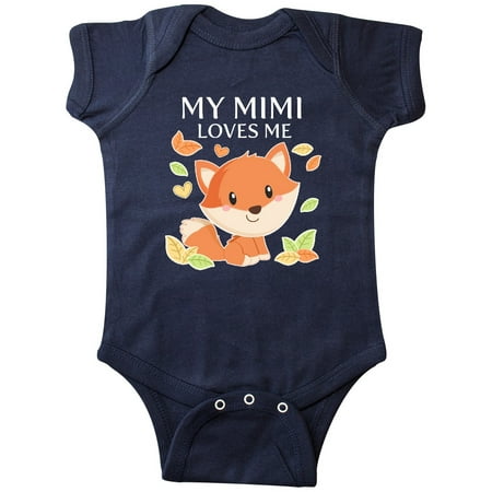 

Inktastic My Mimi Loves Me- little fox Gift Baby Boy or Baby Girl Bodysuit