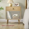 thumbnail image 5 of Nightstand, Small Bedside Table With Drawer, Open Compartment, And Pine Wood Legs, For Living Room Bedroom, 15.7 X 19.7 X 22.8 Inches, 5 of 8