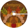 thumbnail image 1 of FMSHPON Happy Thanksgiving Day Xmas Christmas Tree Skirt Stand Mat for Holiday Party Decoration Indoor Outdoor 48 inches, 1 of 6