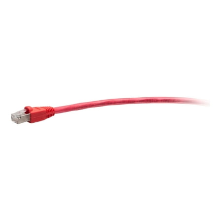 C2G 3ft Cat6 Snagless Shielded Ethernet Cable - TAA Compliant F-Series - Red - Patch cable - TAA Compliant - RJ-45 (M) to RJ-45 (M) - 3 ft - 0.2 in - STP - CAT 6 - CMR - molded, snagless - red