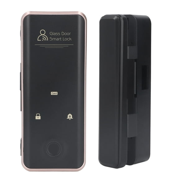Digital Glass Door Lock, Password Safe Smart Locks Fingerprint for Office for Home