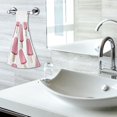 thumbnail image 5 of Yayeee Kitchen Hanging Hand Towels Set of 2 with Loop Bathroom Absorbent Tie Towel, Pink Ice Cream, 5 of 7