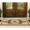thumbnail image 6 of A1HC 30"x60" Natural Coir & Rubber Floral Monogrammed Door Mat, Thick Durable Heavy Duty Welcome Mat for Front Door, 6 of 7