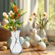 thumbnail image 4 of Arreglo de huevos de Pascua con flores artificiales, decoración de conejos de Pascua, 5 piezas, 4 of 6