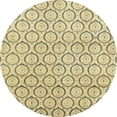 thumbnail image 1 of Ahgly Company Indoor Round Abstract Brown Abstract Area Rugs, 5' Round, 1 of 6