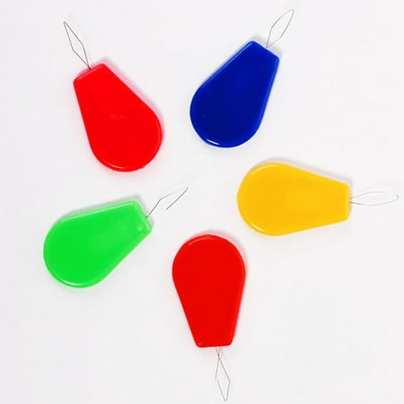 Mulanimo Multifunctional Needle Threaders DIY Plastic Embroidery Tool Assorted Colors