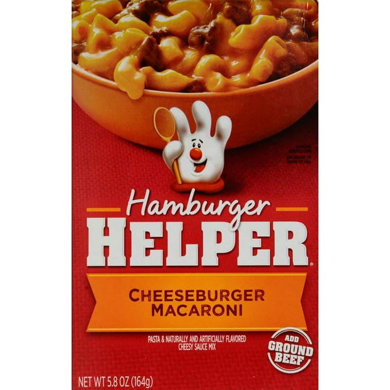 Hamburger Helper Cheeseburger Macaroni Pasta, Cheesy Flavored