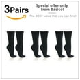 thumbnail image 4 of Basico Lightweight Slouchy socks for women | Black Slouch Socks for Girls | Scrunch Socks | (3PK, Shoe Size 5-9 1/2), 4 of 6