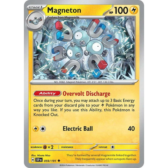 Pokemon Surging Sparks Common Magneton #59
