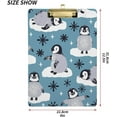 thumbnail image 3 of Coolnut Snowflake Penguin Clipboard, Acrylic Standard A4 Letter Size Clip Board with Low Profile Clip for Office, Classroom, Doctor, Nurse and Teacher, 12.5"x9", 3 of 7