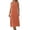 Orange, variant on Eawtki Women's Henley V Neck Sleeveless Midi Dress Casual Linen Blend Tank Dress for Summer Beach Vacation Wear