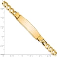 thumbnail image 3 of Auriga Fine Jewelry 14K Yellow Gold Curb Link Id Bracelet 8inch for Women, 3 of 6