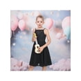 thumbnail image 2 of Sunny Fashion Girls Dress Lace Overlay Spaghetti Strap Flared Back Bow Party Recital 6 Years, 2 of 7